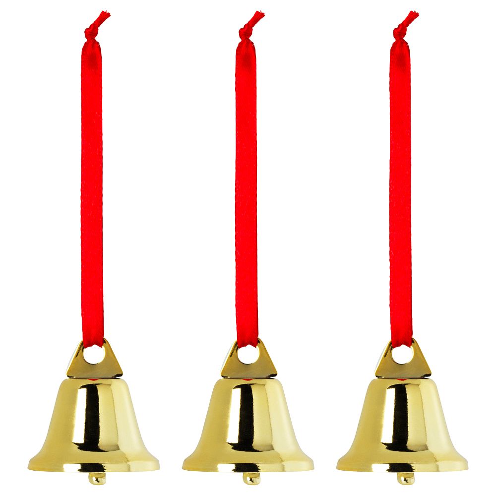 Елочное украшение, форма колокола золотой IKEA VINTERFINT 305.784.05 - фото 1