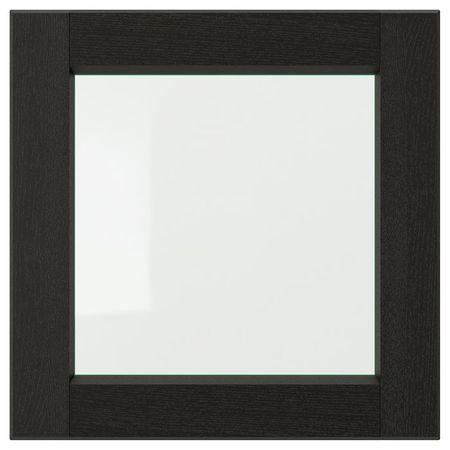 LERHYTTAN Стеклянная дверь - черная морилка 40x40 см