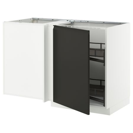 Угловой Напольный шкаф с выдвижной секцией IKEA METOD МЕТОД 495.851.42