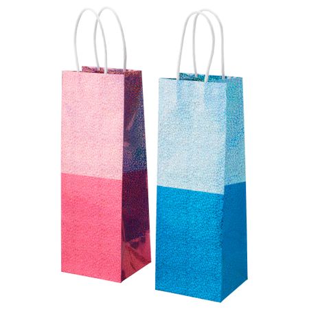 Подарочный пакет ВИНТЕР 2015, синий, розовый (11x32 см)
