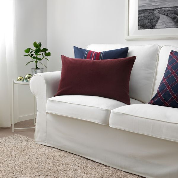 Чехол на подушку, темно-красный 40x65 см IKEA SANELA САНЕЛА 804.167.50 - фото 3