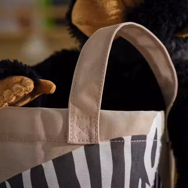 SANDLÖPARE Мешок - светло-коричневый/узор зебра - фото 3