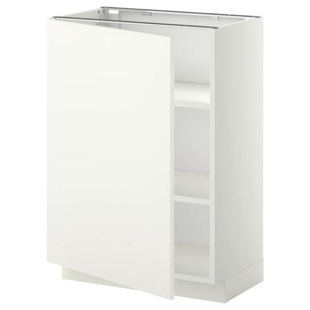 Напольный шкаф с полками, белый/Хэггеби белый 60x37 см IKEA METOD МЕТОД 092.261.27