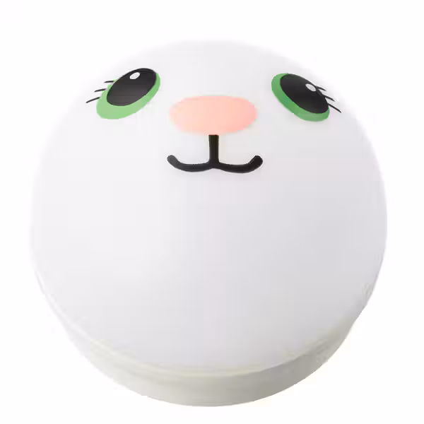 KORNSNÖ Светодиодный ночник - белый/кролик с батарейным питанием - фото 1