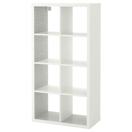 Стеллаж, белый, клетчатый орнамент 77x147 см IKEA КАЛЛАКС 704.284.47