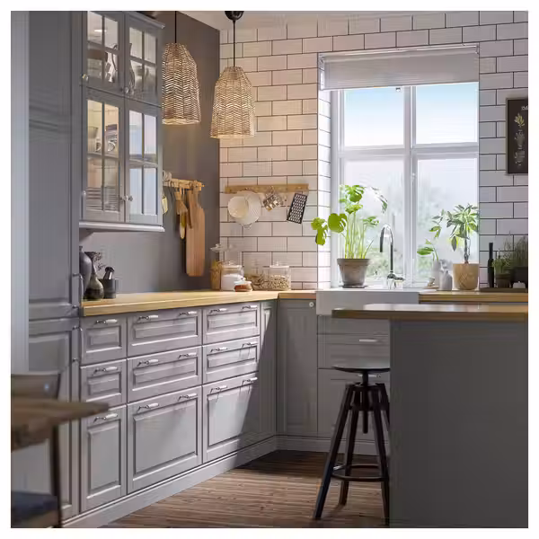 MÖLLEKULLA Столешница - дуб/шпон 186x3.8 см - фото 12