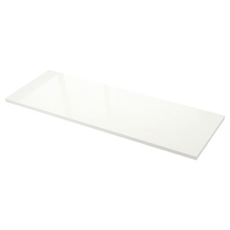 Столешница под заказ, белый глянцевый, ламинат, 63.6-125x3.8 см IKEA SÄLJAN СЭЛЬЯН 703.455.03