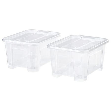 SAMLA Контейнер с крышкой - прозрачный 14x18x10 см/1 л