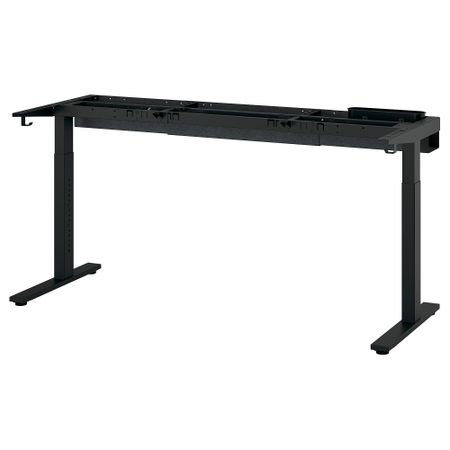 Подстолье для письменного стола, 120, 140, 160x60 см, черный IKEA MITTZON 405.279.10