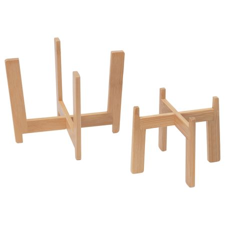 Подставка для кашпо, 2 шт., бамбук IKEA NYSKÖRDAD НЮСКЁРДАД 704.287.96