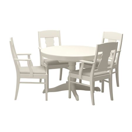 Стол и 4 стула, белый 110/155 см IKEA INGATORP ИНГАТОРП / INGATORP ИНГАТОРП 992.522.06