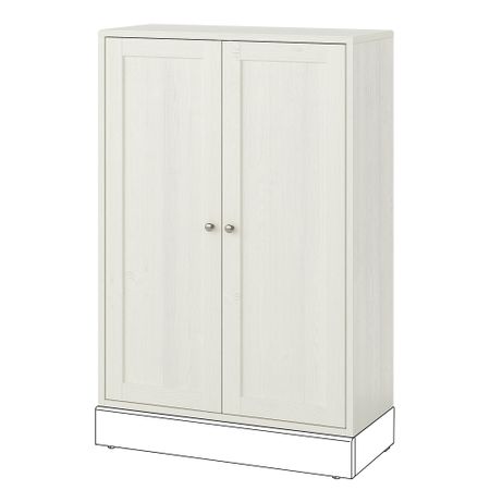 Шкаф, 81x35x123 см, белый IKEA HAVSTA ХАВСТА 603.891.92