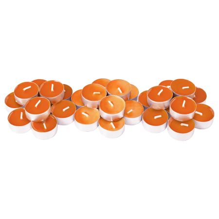 Свеча греющая ароматическая СИНЛИГ, Солнечный мандарин оранжевый, оранжевый