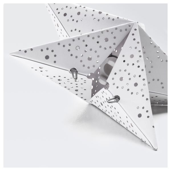 Украшение для гирлянды СТРОЛА, в форме звезды, бумага - схема-чертеж с размерами