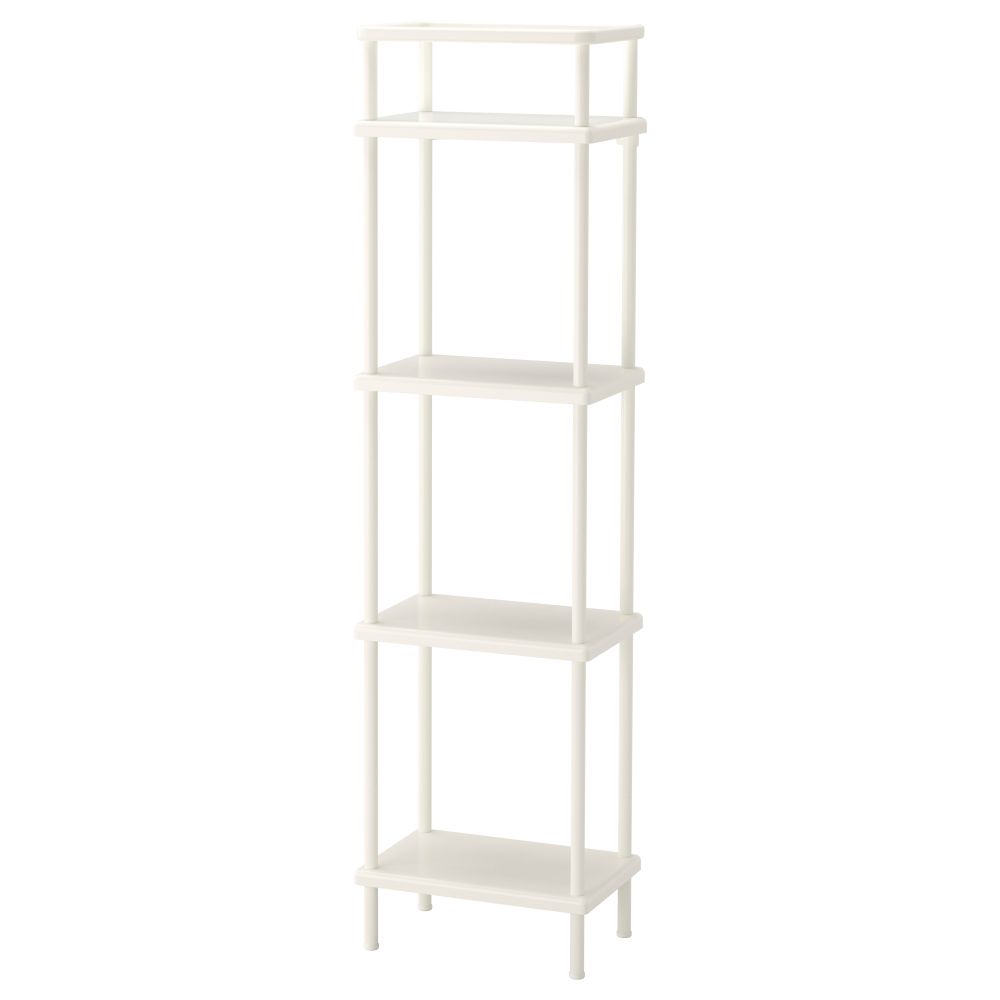 Стеллаж ДИНАМ, белый (40x27x148 см) - фото 1