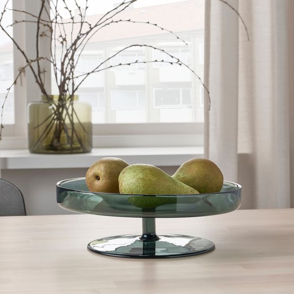 Блюдо, стекло серый, 29 см IKEA OMBONAD ОМБОНАД 305.046.69 - фото 4