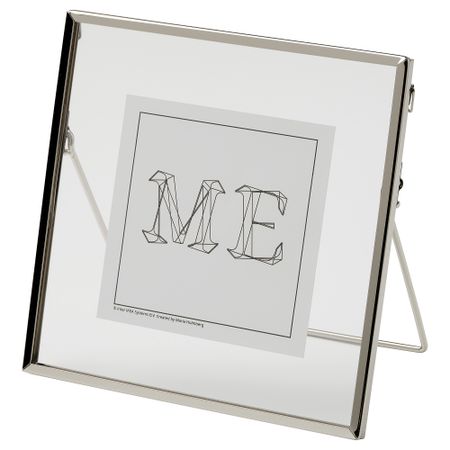 Рама, серебристый, 16x16 см IKEA LERBODA ЛЕРБУДА 605.163.07