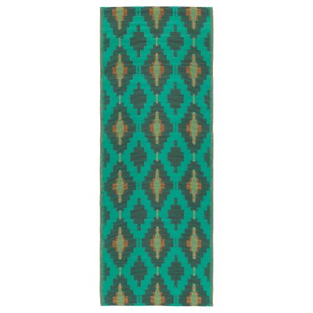 Ковер, безворсовый СОММАР 2017, д/дома/улицы зеленый, желтый (75x200 см)