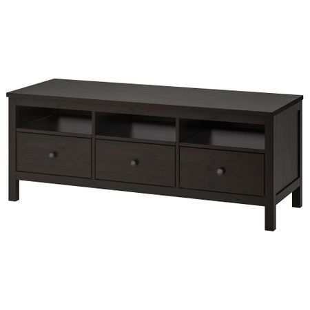Тумба под ТВ, черно-коричневый, 148x47x57 см IKEA HEMNES ХЕМНЭС 502.970.46