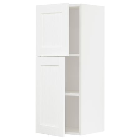 Навесной шкаф с полками, 2 дверцы, 40x100 cm IKEA METOD МЕТОД 094.734.67