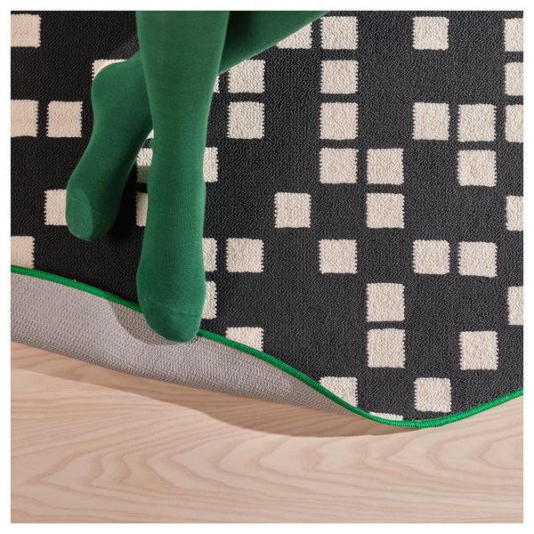 Игровой коврик, черный, 195 см IKEA BRÄNNBOLL 805.865.30 - схема-чертеж с размерами