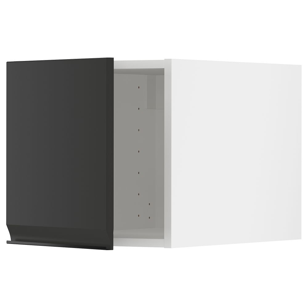 Верхний шкаф, белый, Upplöv матовый антрацит, 40x40 см IKEA METOD МЕТОД 794.937.49 - фото 1