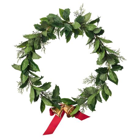 Искусственный венок СМИККА, д/дома/улицы, Падуб (45 см)