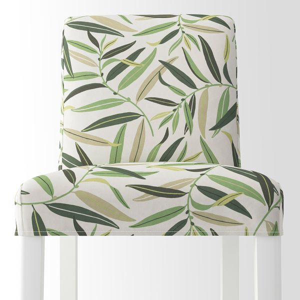 Стул барный, белый/Фогельфорс разноцветный 75 см IKEA BERGMUND БЕРГМУНД 193.997.64 - схема-чертеж с размерами