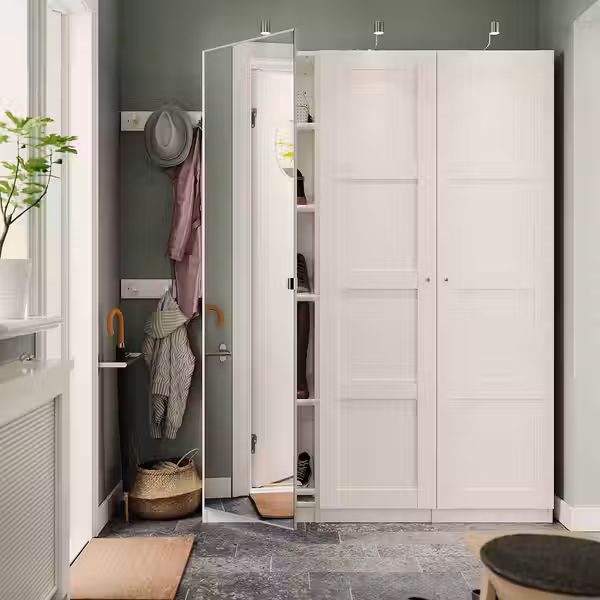 BERGSBO Дверца с петлями - белый 50x195 см - фото 3