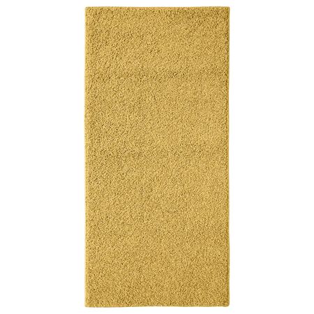 Ковер, длинный ворс, желто-коричневый, 57x120 см IKEA АЛЛЕРСЛЕВ 704.299.65