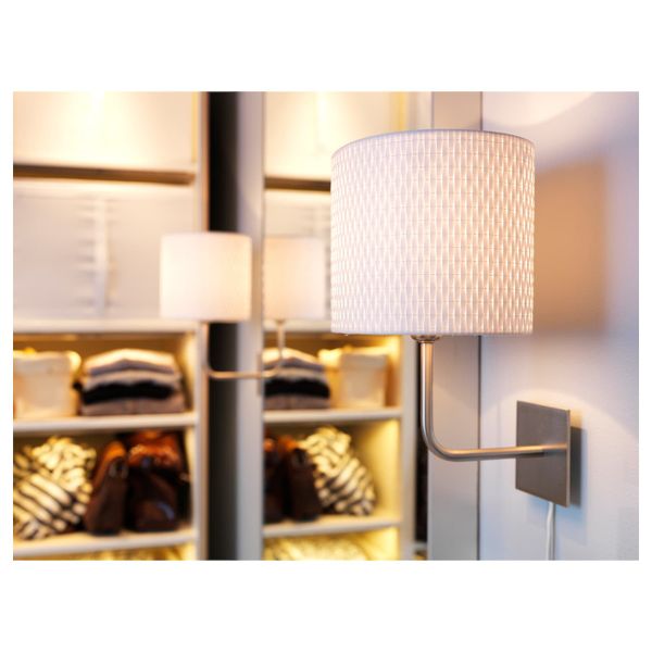 Бра, никелированный/белый IKEA ALÄNG АЛЭНГ 703.825.24 - фото 4