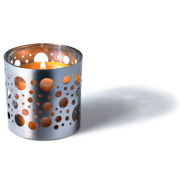 Украшение для свечи в стеклянном стакане ВАККЕРТ, точечный (8 см) - фото 3