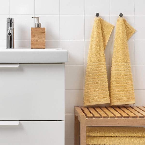 Полотенце, светло-желтый, 30x50 см IKEA ВОГШЁН 803.555.58 - фото 2