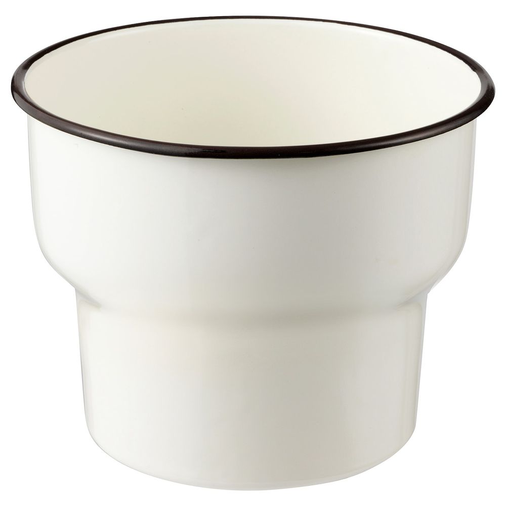 Кашпо, для дома, улицы/белый 15 см IKEA CITRONSYRA ЦИТРОНСЮРА 303.874.01 - фото 1