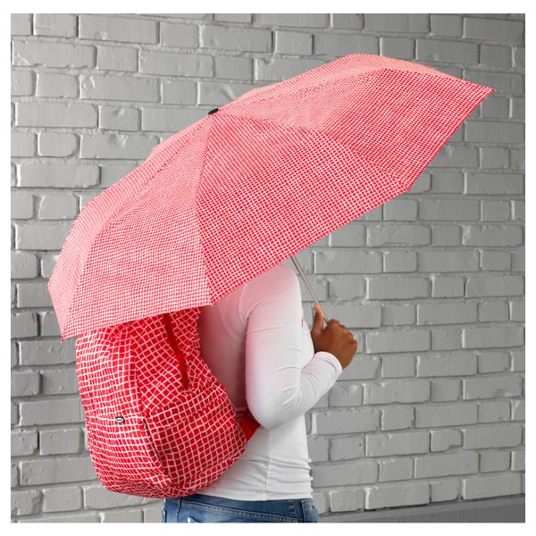 Зонт КНЭЛЛА, складной красный/белый - схема-чертеж с размерами