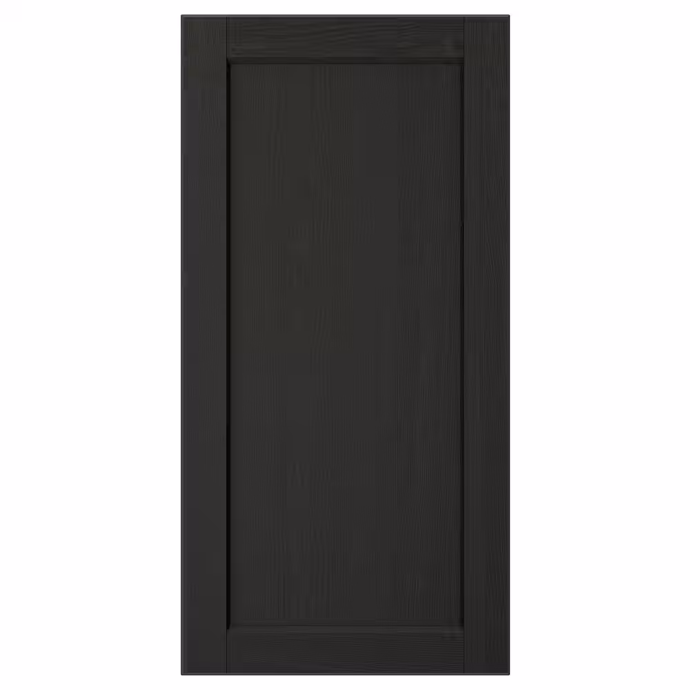 LERHYTTAN Дверь - черная морилка 40x80 см - фото 1