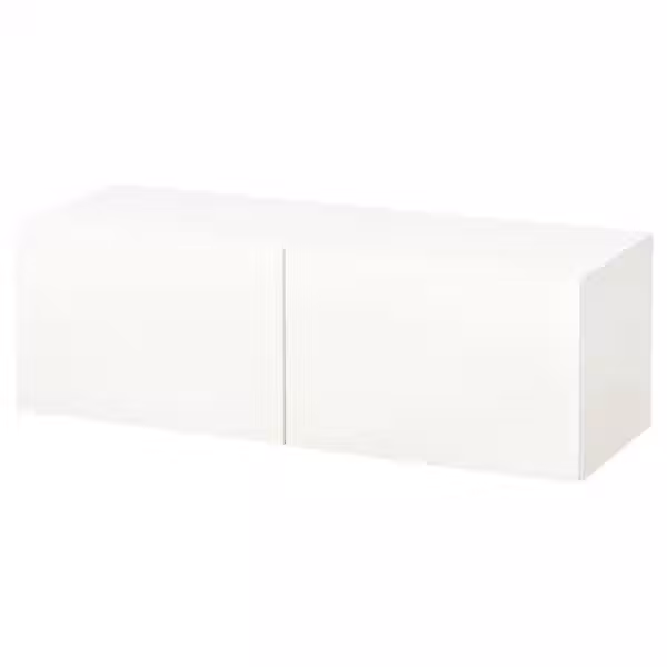 BESTÅ Комбинация настенных шкафов - белый/Lappviken белый 120x42x38 см - фото 1