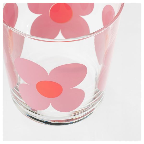 Стакан СОММАР 2019, цветок, розовый (30 сл) - схема-чертеж с размерами