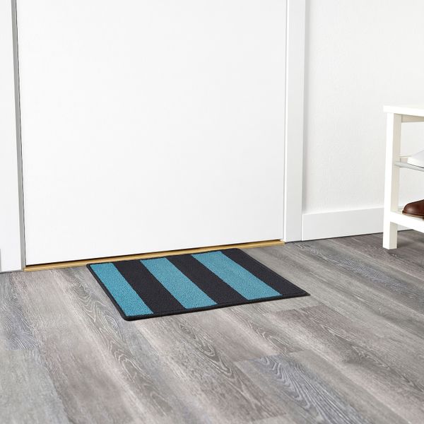 Придверный коврик, серый/синий 40x60 см IKEA STAVN СТАВН 904.839.75 - фото 2