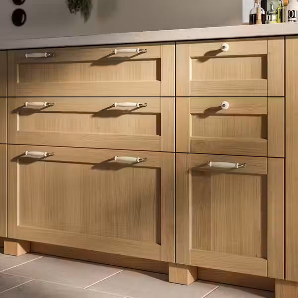 FORSBACKA Фронтальная панель ящика - дуб 60x40 см - схема-чертеж с размерами