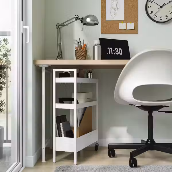 NISSAFORS Тележка - белый 50.5x19x67 см - фото 2