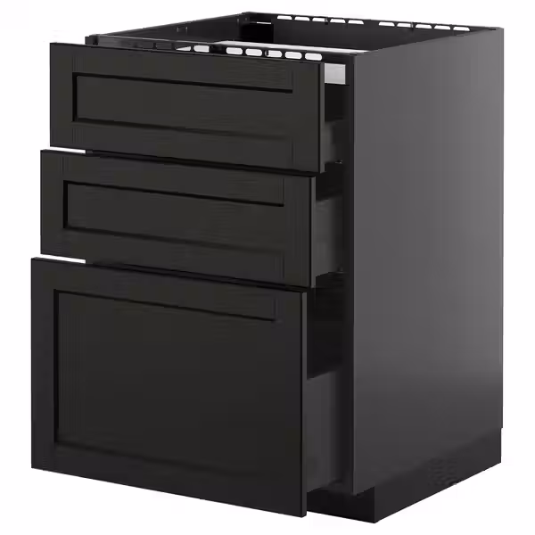 METOD / KNIVSHULT Шкаф д/варочной панели/3фасада/3ящ - фото 1