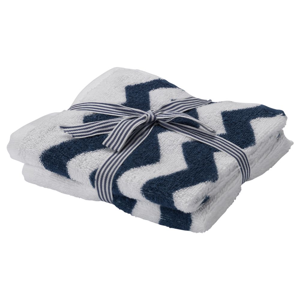 Полотенце СОММАР 2016, белый/синий (30x50 см) - фото 1