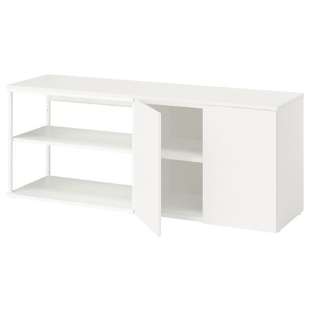 Открытая комбинация с 2 дверями, белый Fonnes белый, 160x42x63 см IKEA PLATSA ПЛАТСАA ПЛАТСА 595.858.58