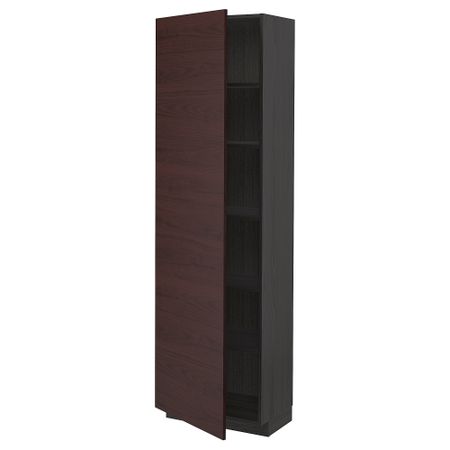 Высокий шкаф с полками, 60x37x200 cm IKEA METOD МЕТОД 894.638.98