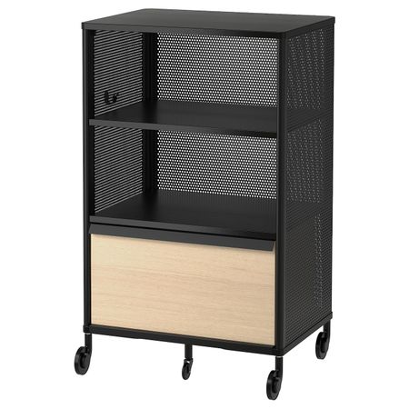 Модуль на колесах, сетка черный 61x101 см IKEA BEKANT БЕКАНТ 292.825.46
