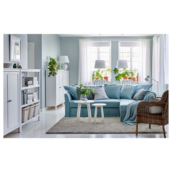 Диван-кровать угловой, Orrsta голубой IKEA STOCKHOLM СТОКГОЛЬМMSUND ХОЛЬМСУНД 292.282.05 - фото 4