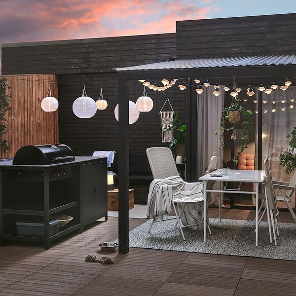 Стол + 4 кресла, для/сада, белый, бежевый 130 см IKEA TORPARÖ ТОРПАРЁ 694.136.73 - фото 4