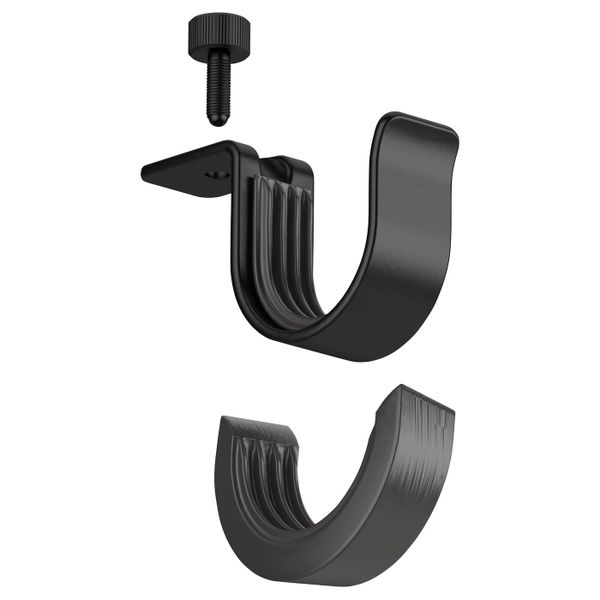 Держатель гардинного карниза, черный IKEA BETYDLIG БЕТИДЛИГ 003.706.85 - схема-чертеж с размерами