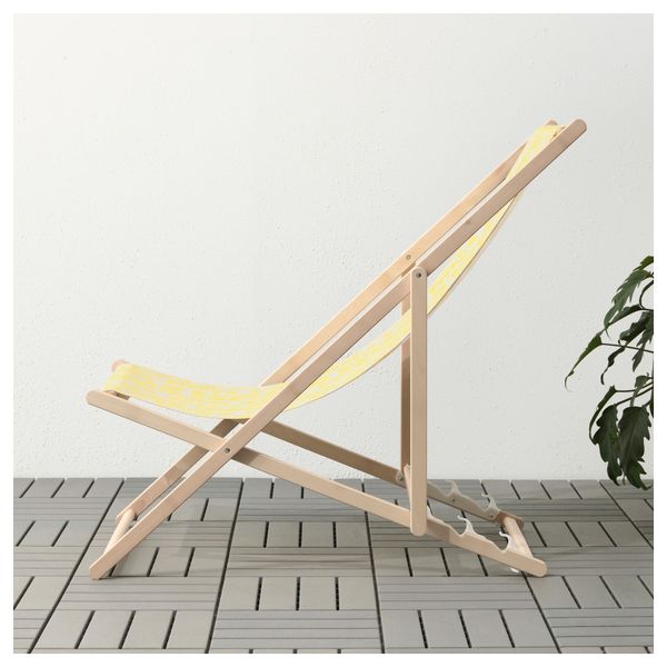 Пляжный стул МЮСИНГСО, желтый - фото 4